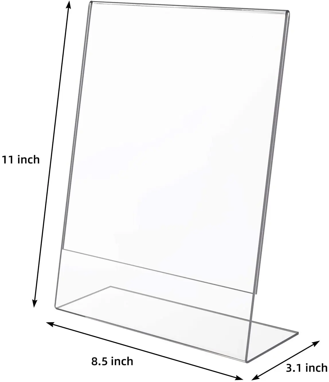 Acrylic Sign Holder Clear A4 Table Card Display Plastic Upright Menu Stand