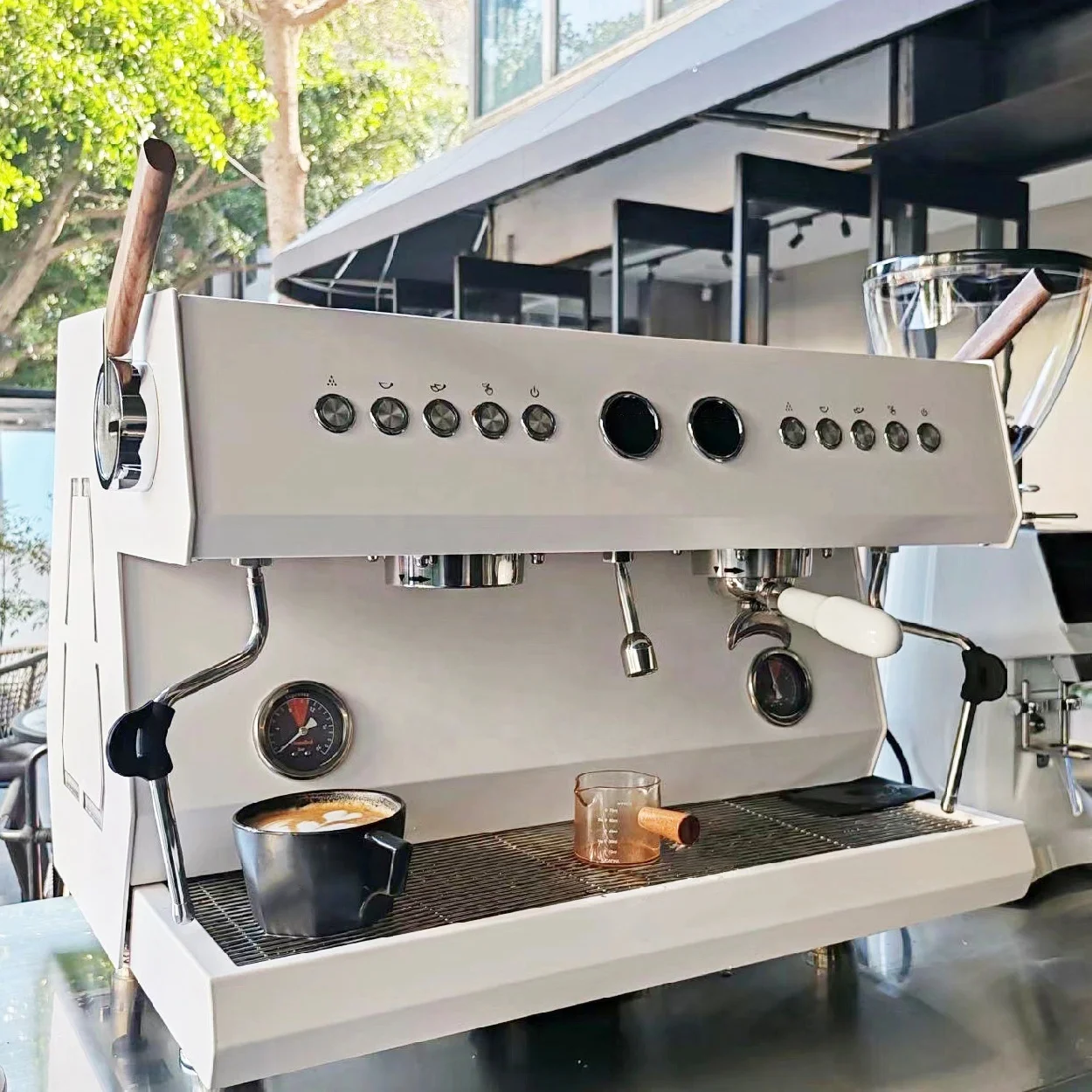 Commercial Profesional Business Italian Kaffee Two Group Semi Automatic Coffee Maker Espresso Machines