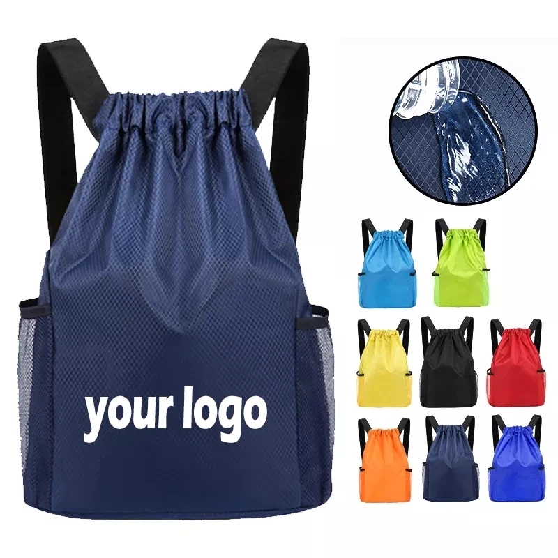 Custom Logo Beach Swimming Basketball Dance Yoga Bag Waterproof Sports Gym Bag Drawstring Bag