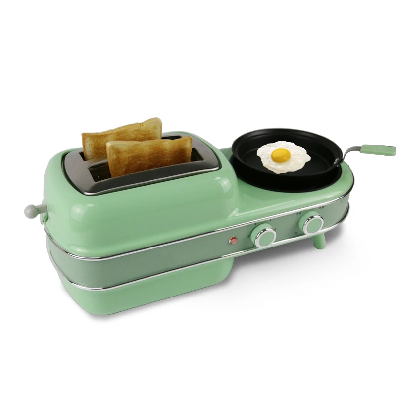 Портативная печь 3 в 1, электрическая мини-кофеварка для завтрака