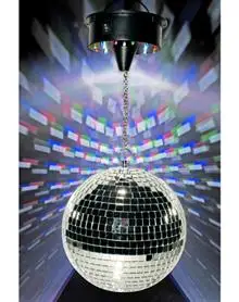 TS-A010 spinning disco Christmas mirror ball with led motor