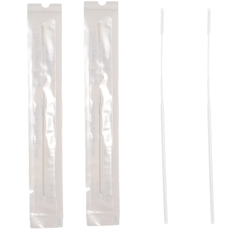 Одноразовые вирусные носовые флокированные нейлоновые средние тест-тампоны