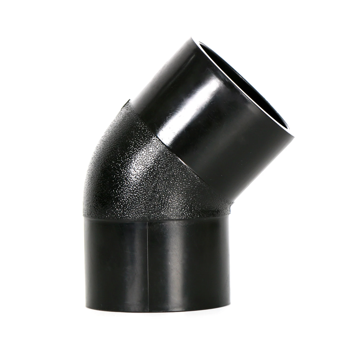 Competitive Price PE100 /PE80 Plastic Pipe Fittings Material Butt Fusion HDPE Pipe Fittings 45 degree Elbow for Plumbing System