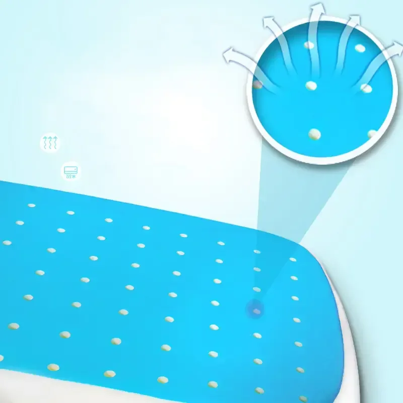 Hot Sale Luxury Best Orthopedic Cool Gel Memory Foam Pillow 200TC Thread Count Solid Pattern Neck Cervical for Summer