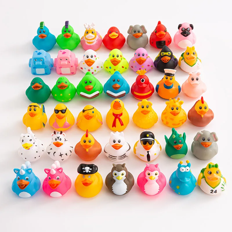 Mixed Unique Rubber Ducks Bulk Clear Pirate Plastic Yellow Holiday Vinyl Floating Duck Ducy Halloween Bunny Easter Rubber Duck