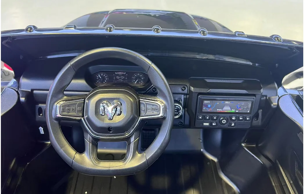 2024 Unisex New Licensed RAM 3500 Ride-on Electric Car Remote Control Power Baby Toys Power Source Battery Made of Plastic PC