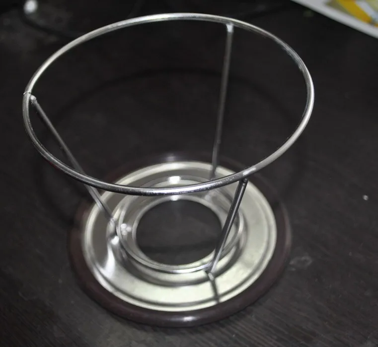 Reusable Double Layer 304 Stainless Steel Coffee Filter Holder Pour Over Coffees Dripper Mesh for Single Cup Brew