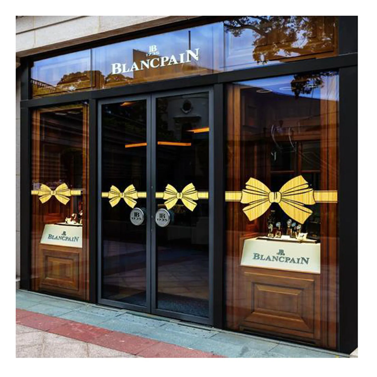 Removable Window Glass Wall Vinyl Sticker, Window Sticker Logo Print for New Shop Cover Window Decals