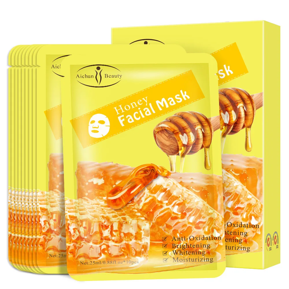 
Wholesale Skin Care Moisturizing Anti Aging Vitamin C Collagen Facial Mask Whitening Fruit Organic Sheet Face Mask 
