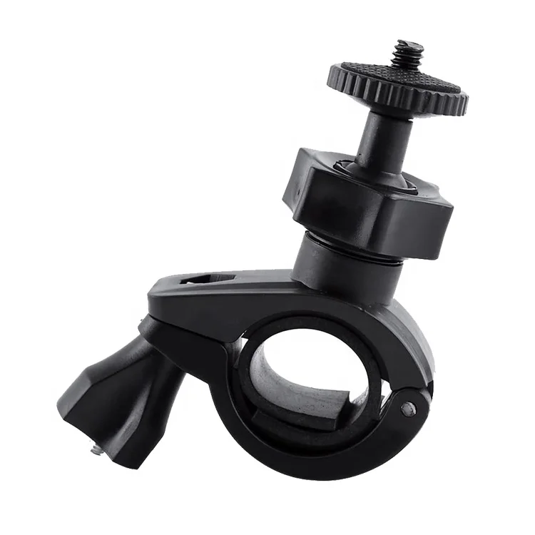 Aipaxal 360 Degree Rotatable Adjustable Motorcycle Bike Handlebar Clamp Camera Mount with 1/4 Screw for Gopro