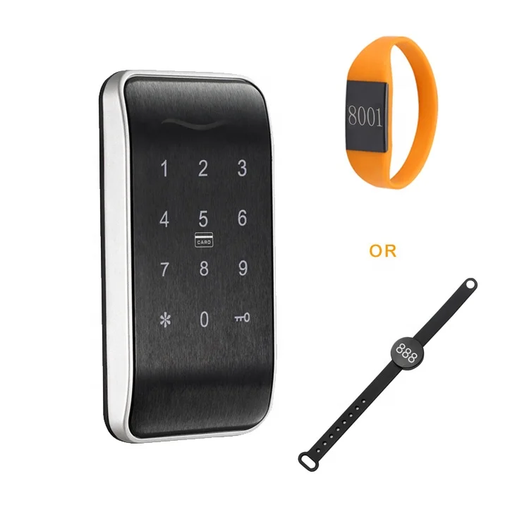 Zinc alloy rf card password metal cabinet lock sensor card rfid cabinet lock locker lock