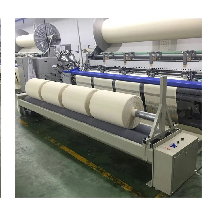 High Speed Horizontal Cloth Fabric Roll Winding Machine For Weaving