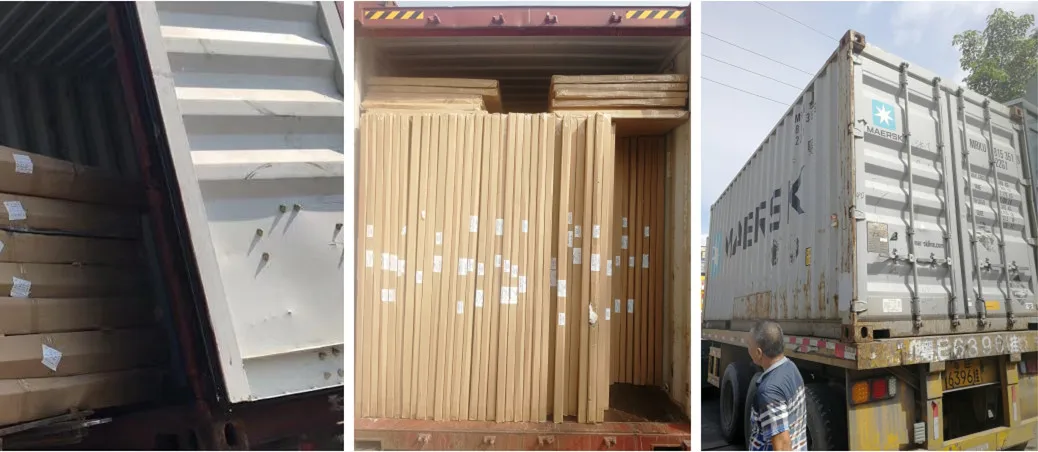 Modern Thermal break aluminium bifold door glass sliding folding door 