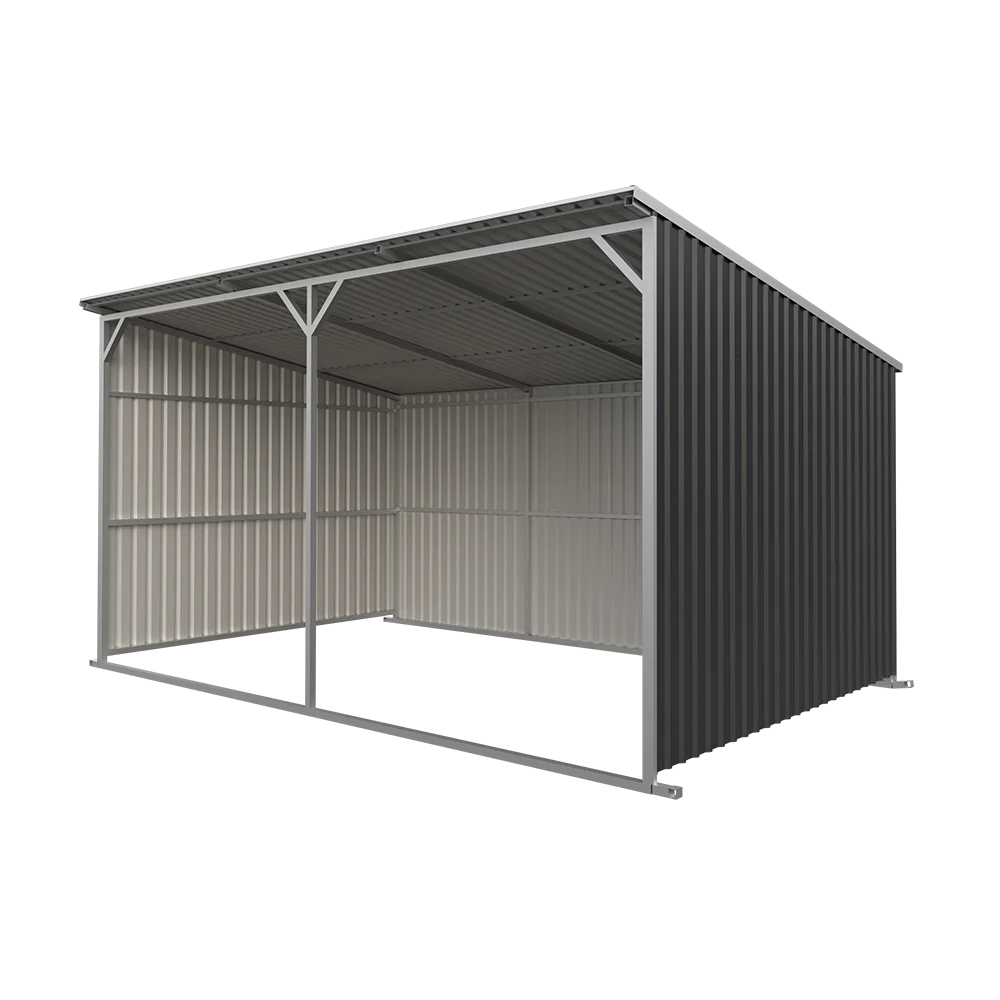 LS1912-H317 Easy assembly steel structure for cows Stalls with Stall Fronts and Stall Walls / Mini Horse Shelter