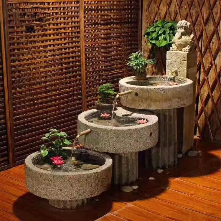 Old Antique Stone Millstone