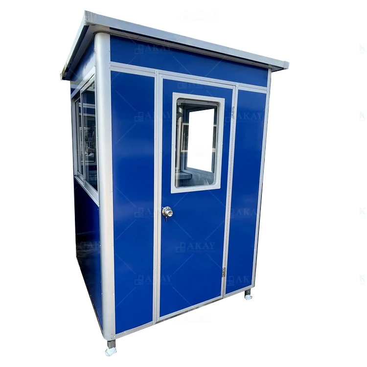 China Mobile Steel Security Easy Assembly Prefab Mobile Guard Booth Portable