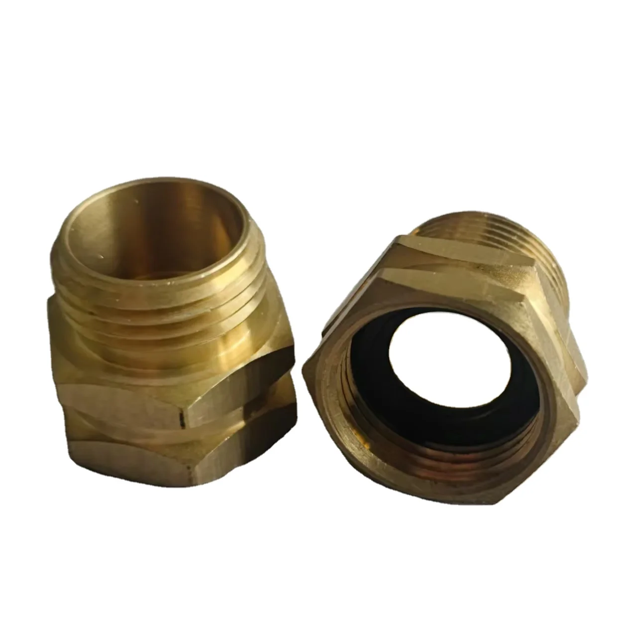 Export USA Standard Faucet Connector Garden Hose Adapter 3/4 GHT Female Thread To 3/4 NPT Male Thread Connector