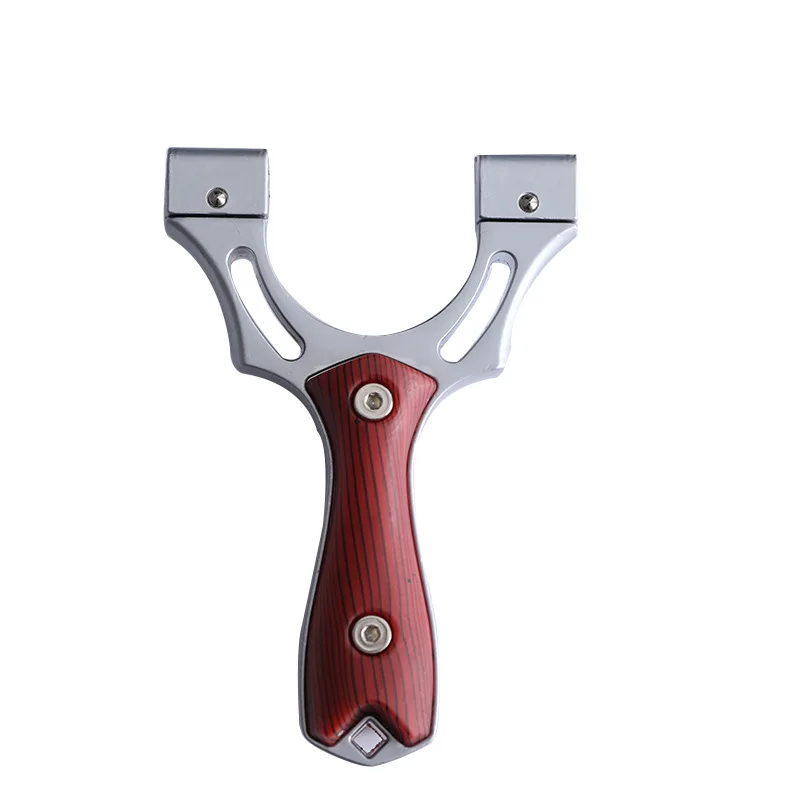 Laser Flat Leather Slingshot Outdoor Patch Alloy Patch Outdoor Competitive Flat Leather Shooting Hunting Slingshot