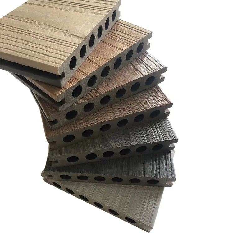 Wood Plastic Tiles  Wpc Waterproof Composite Decking Outdoor Wood Flooring 300mm * 300mm