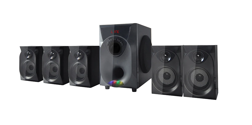  Акустическая система для домашнего кинотеатра Super bass с USB /FM/BT черного красного серебристого
