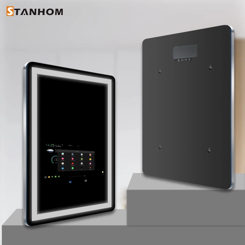 STANHOM Bluetooth LED Smart Android Makeup Mirror Touch Screen for Bathroom