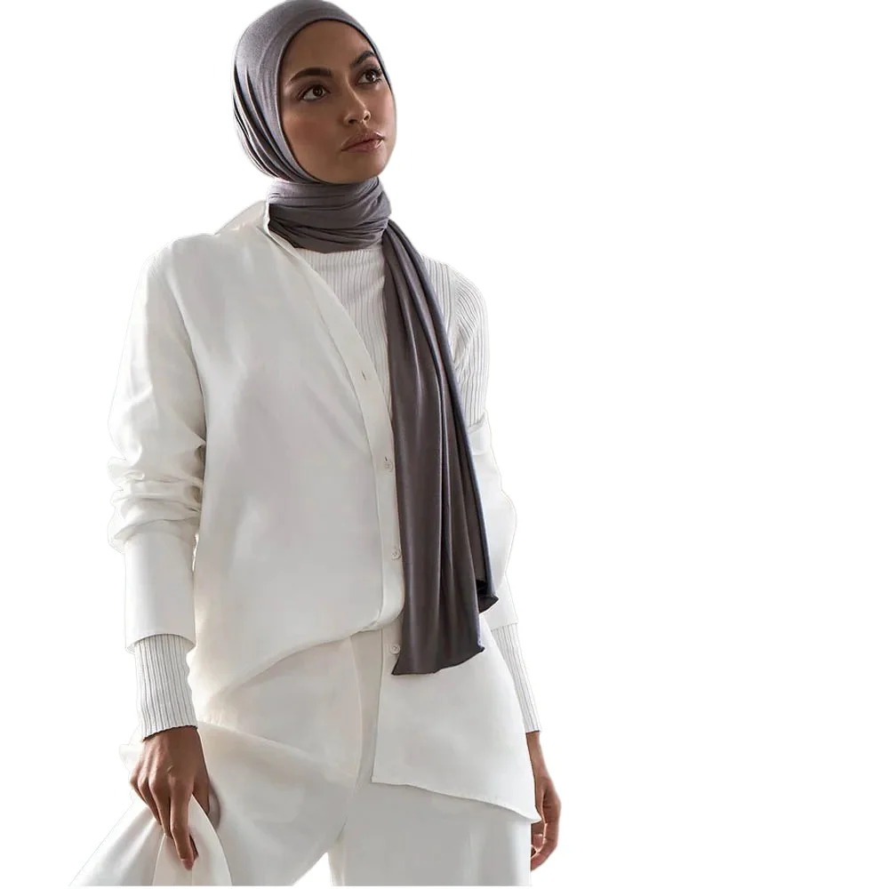 180X85cm  Muslim Women Jersey Hijab Scarf Cotton Stretchy Premium Jersey HIjabs Soft Material Big Large Size Jersey Scarves