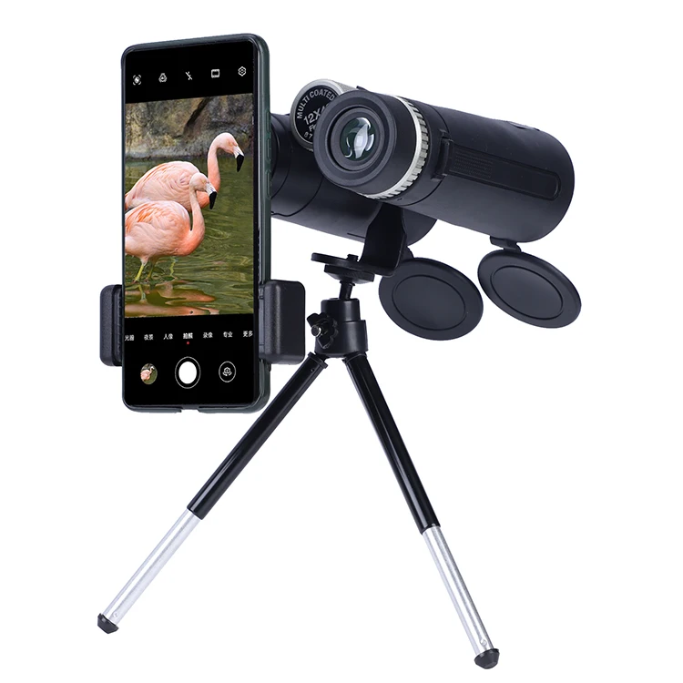 12x42 High End Customized Binocular Low Light Vision Longer Distance BAK4 Binoculars with Tripod