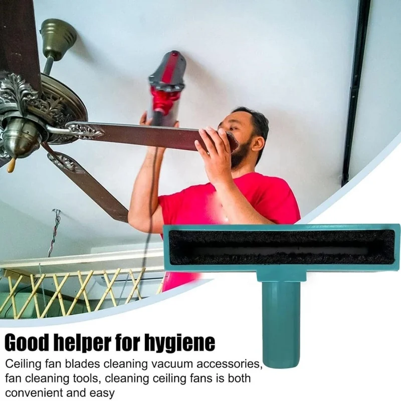 Ceiling Fan Cleaner Duster with Vacuum Attachment for High Ceiling-Furniture Cleaning   for Most Vacuum Cleaners