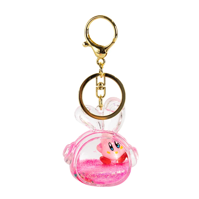 Exquisite Female Keychain Pendant Cute Little Frog Oil Liquid Sand Bottle Creative PVC Alloy Material Metal Plastic Material