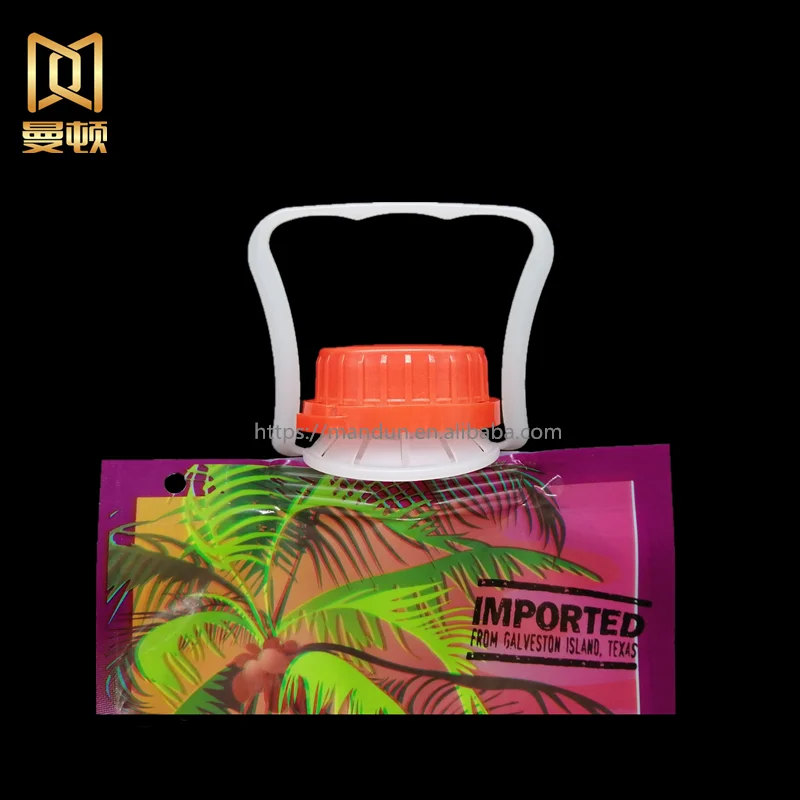 Bottle cap handle beverage handle environmental friendly plastic handle