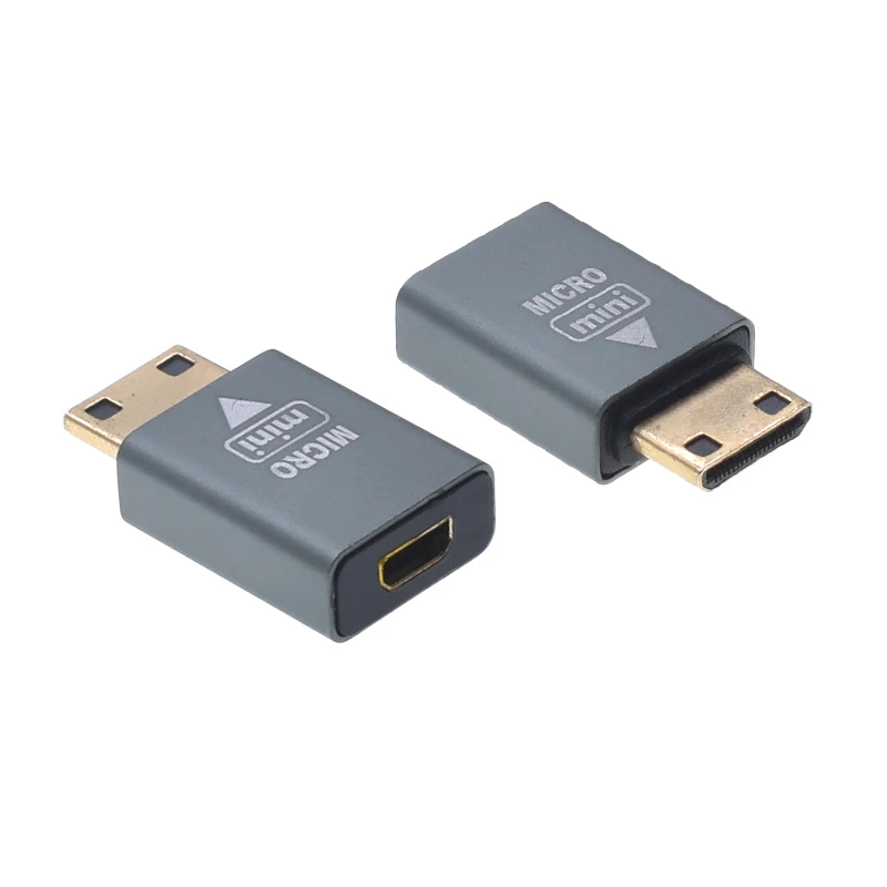 Mini DisplayPort to HDM Adapter,Mini Mirco HDM to Video Converter Adapter 4k@60Hz HD Adapter For Laptop Computer Projector