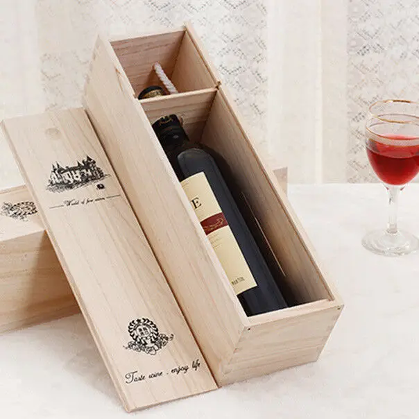 Индивидуальные деревянные винные коробки, используемые для продажи, деревянные коробки для винных бутылок, оптовая продажа