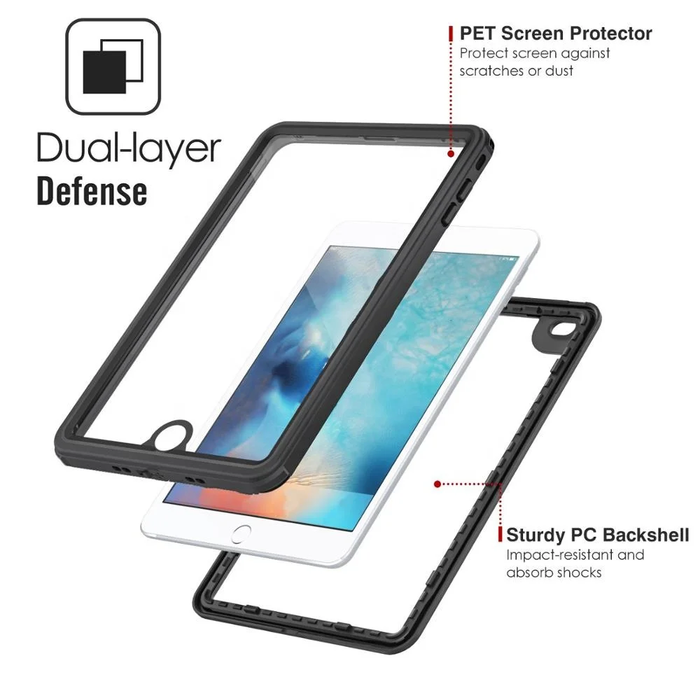 MoKo Shockproof Waterproof Submersible Full-body Tablet Case for iPad Mini 4 7.9 inch 2015