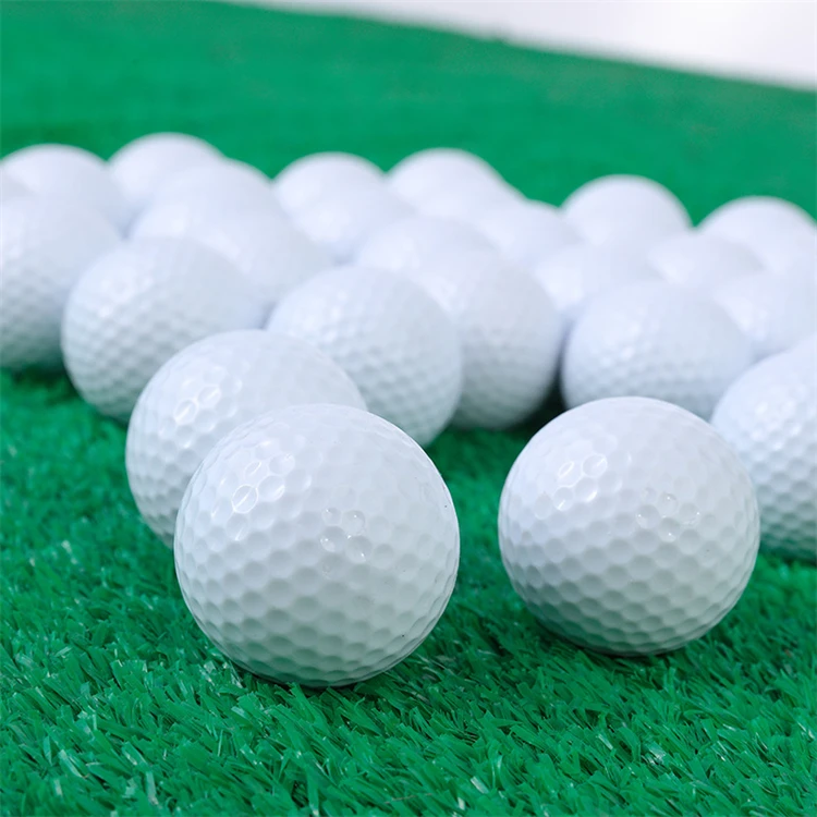 Custom Wholesale 2 Layers Surlyn Golf Range Balls Dimples with Good Quality For Golf Course