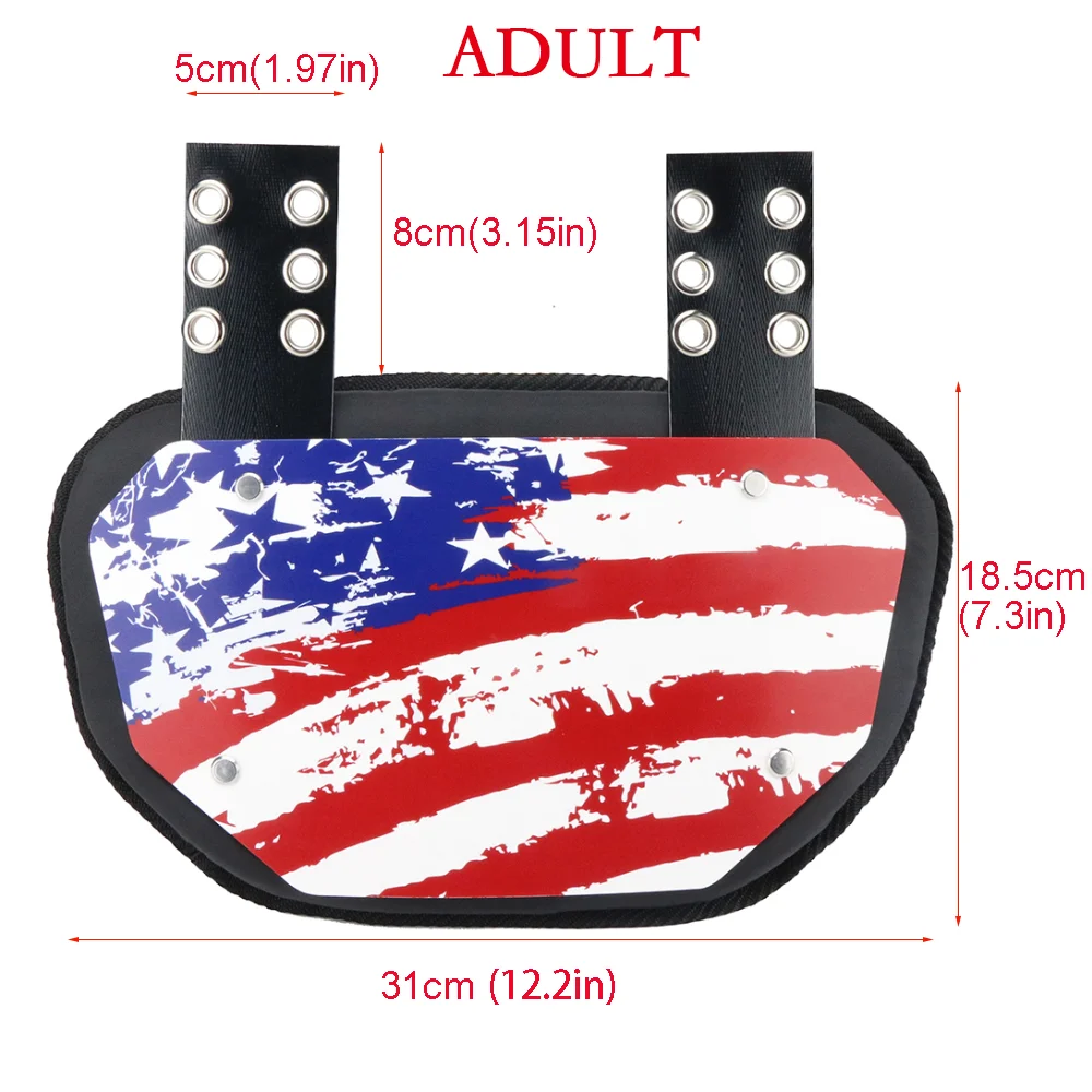 adult football back plate