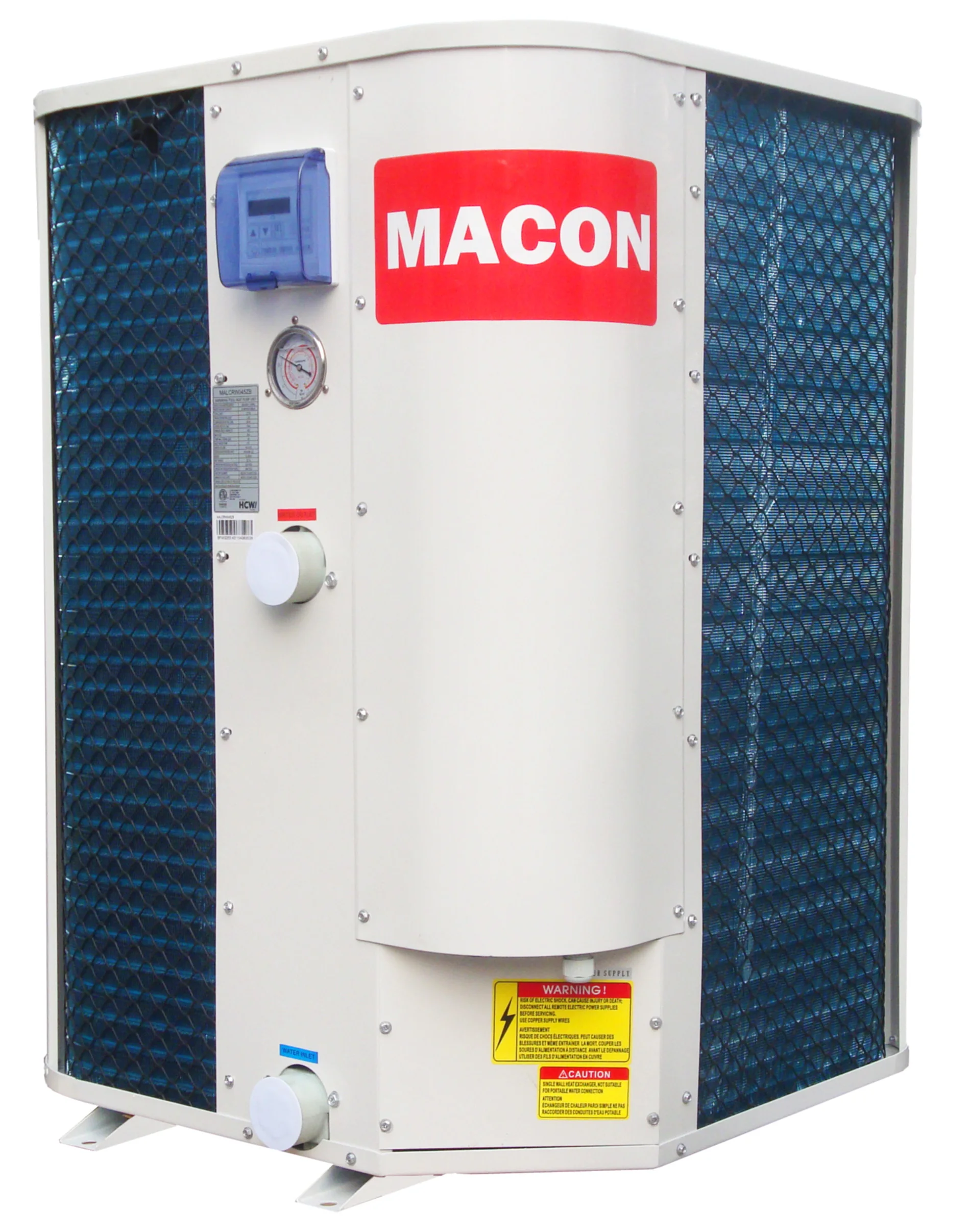 Macon плавающий тепловой насос r410a водонагреватель бассейн