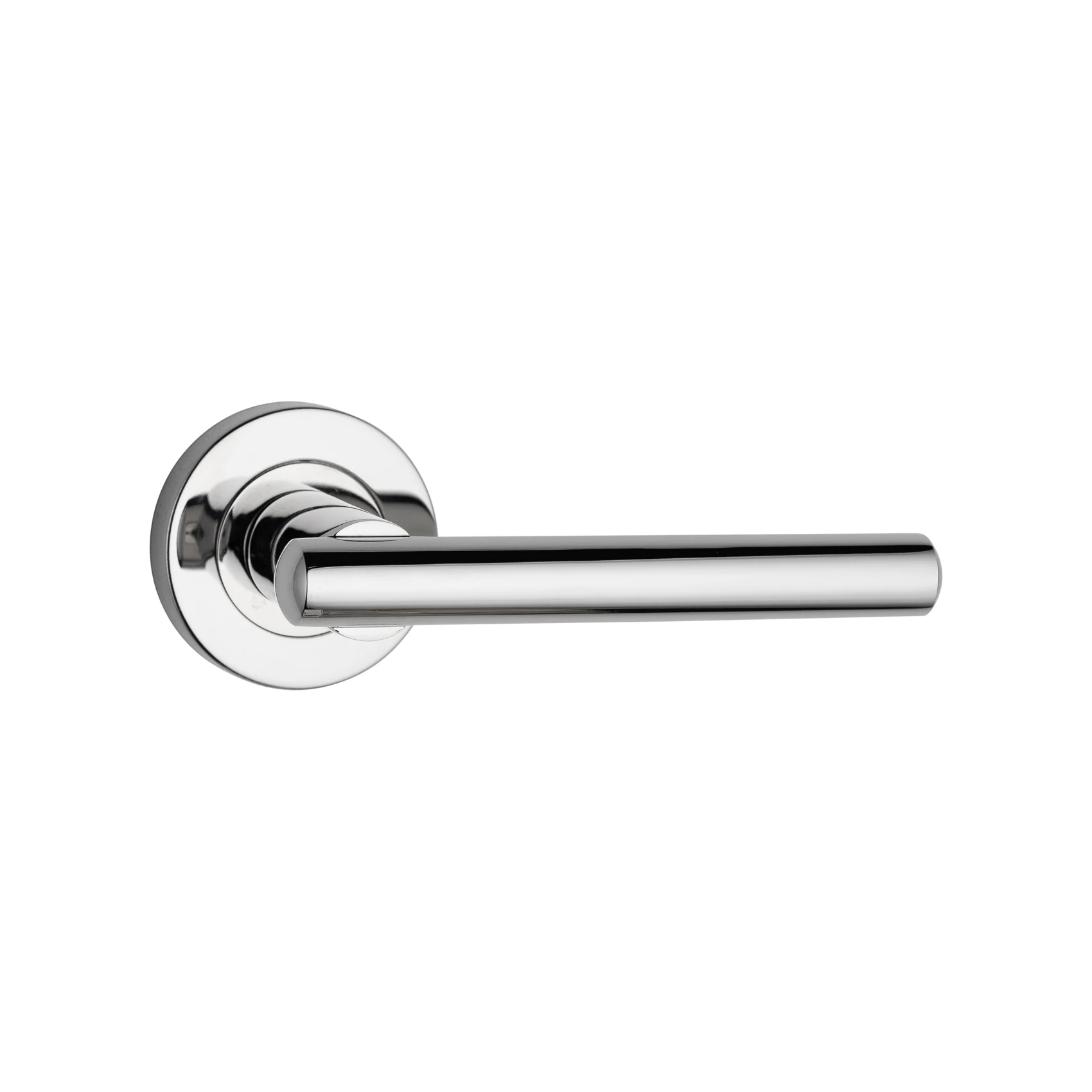 Stainless Steel 304 Tubular Door Lever Handle on Rose