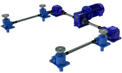 Hand-operated screw reducer 500mm stroke SWL5 worm gear screw jack reducer motor for 0.5 ton