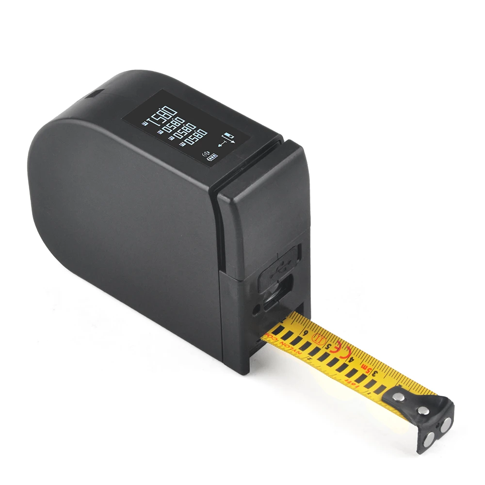Wintape 3-in-1 Laser Distance Measuring Tape Digital Intelligence Display 5m Steel Tape Measure with Multiple Measurement Modes