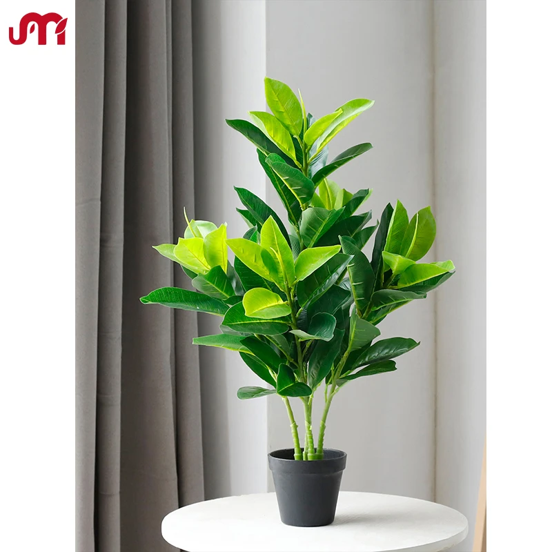70cm green rubber fig lush look nearly natural for home desk decor