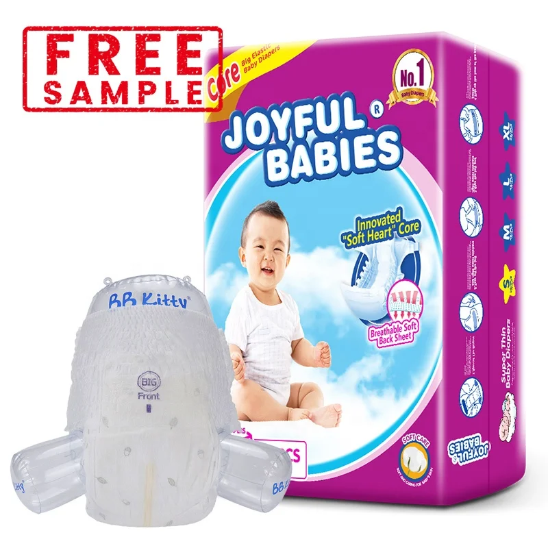 Hexing Cheapest Baby Diaper Manufacturers Wholesale Bulk Disposable Baby Diapers Nappies Pant For Babies