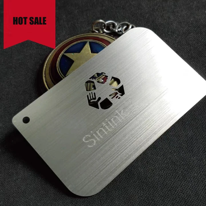 Custom Print Logo Personalized Blank Metal Business Cards For Laser Engraving
