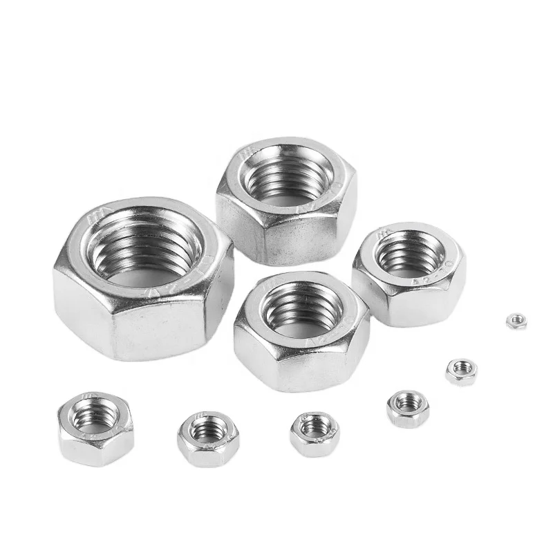 DIN934 left thread for HEX nut  security coated  304 or316 stainless steel Aozhan manufacture fasteners screw nut