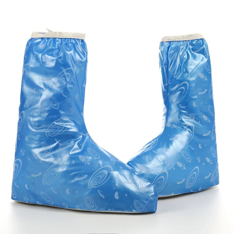 Plastic Long Shoe Covers Waterproof Anti-Slip Water Boots Cover Rainy Day Use Cover