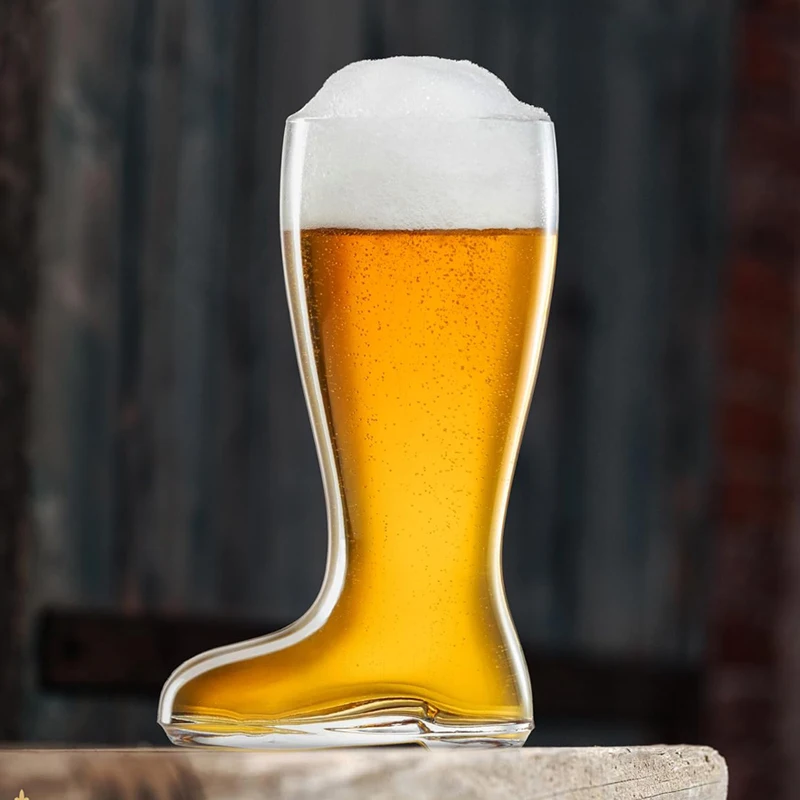 Factory Custom Glass Beer Boot Shaped Beer Glass Mug High quality Boot beer glasses