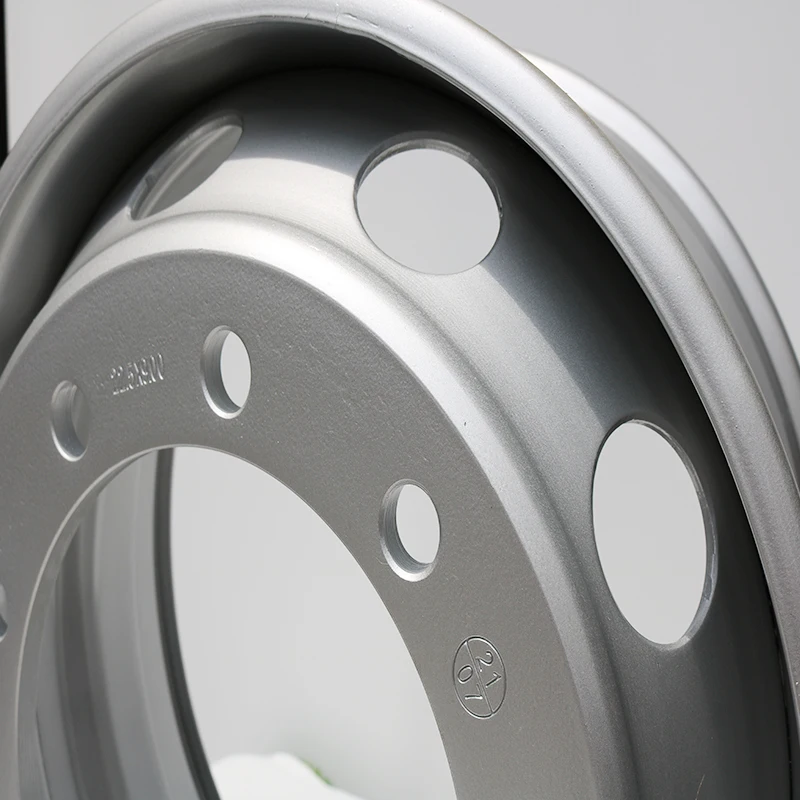 22.5X6.75/7.50/8.25/9.00/9.75 Best Sell 8 10 Holes Steel Wheel Rims 22.5x9.00 Inch For Truck  TUBELESS STEEL WHEELS 15DC