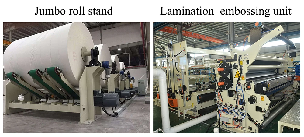 FEXIK 400-450m/min Speed Non-stop Perforating Toilet Paper Rewinding Machine Embossed Toilet Tissue Paper Roll Making Machine