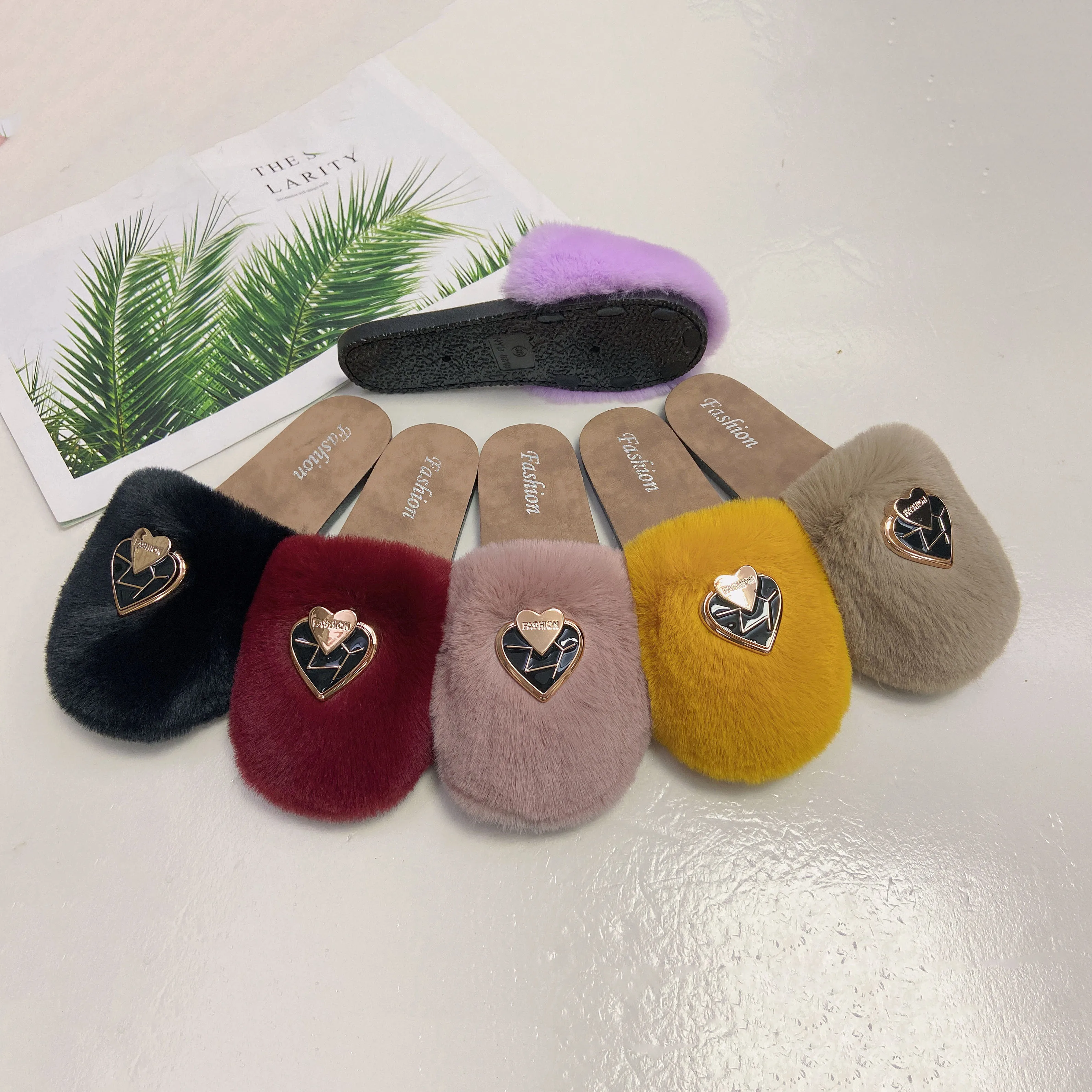 Высококачественные однотонные цветные удобные мягкие Симпатичные плюшевые детские тапочки для дома и спальни