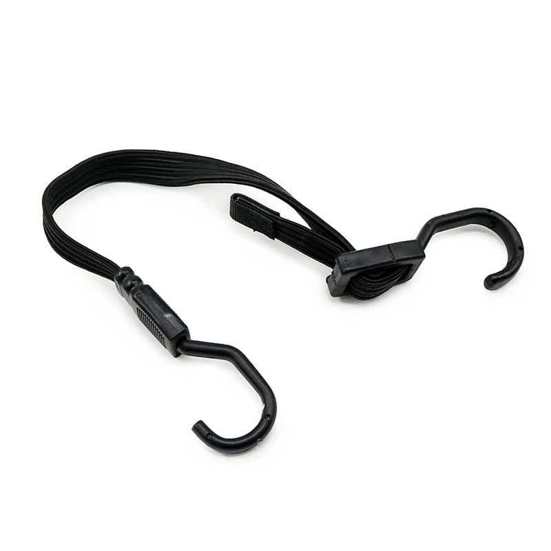 Cheap Price Adjustable 18mm Elastic Rubber Flat Bungee Cord Straps with Hooks
