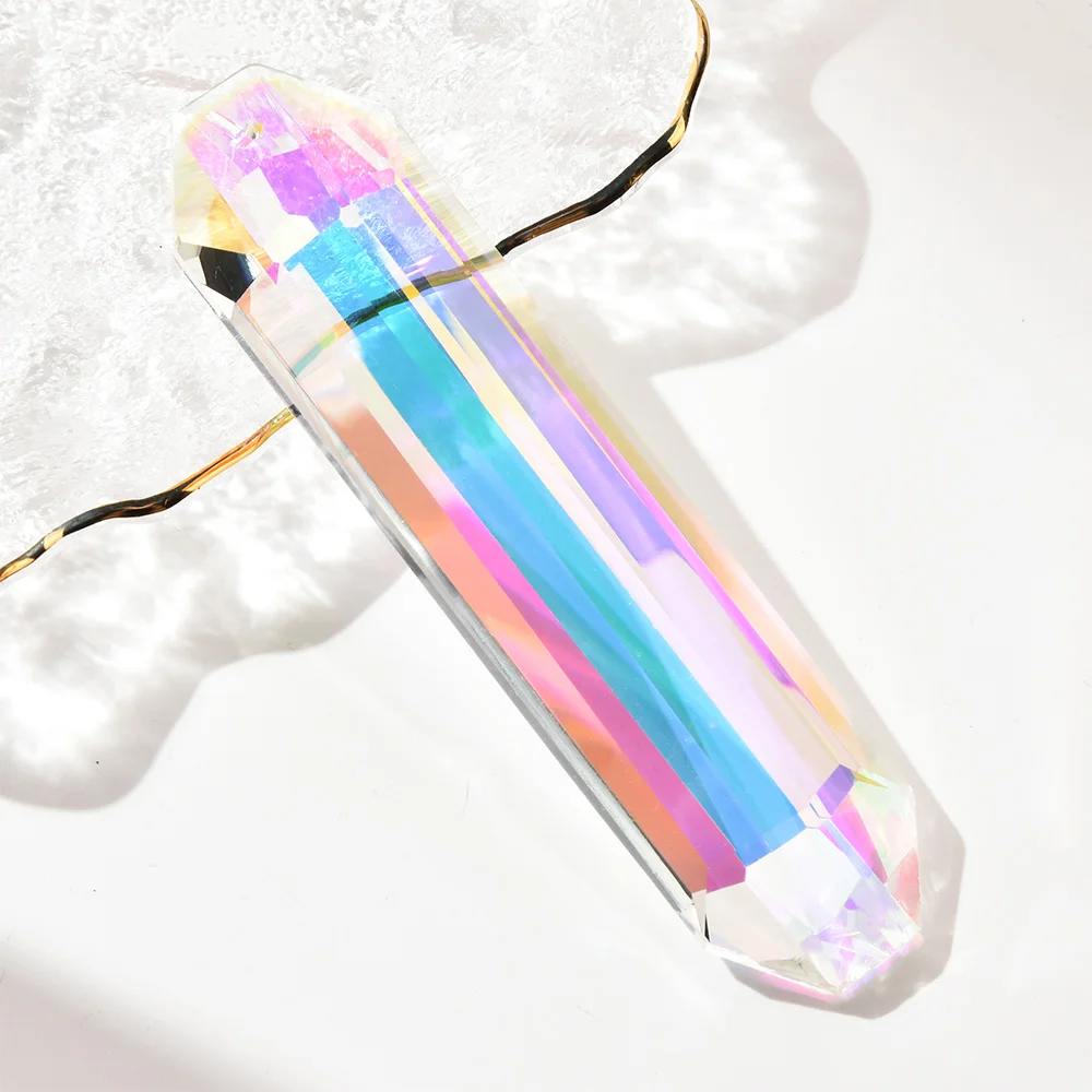 Crystal Wind Bell Pendant Hanging Prism Pendant Crystal Icicle Sunlight Catcher